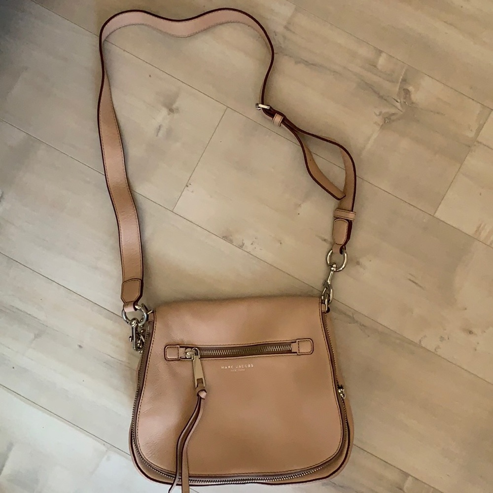 Marc jacobs leather saddle crossbody bag